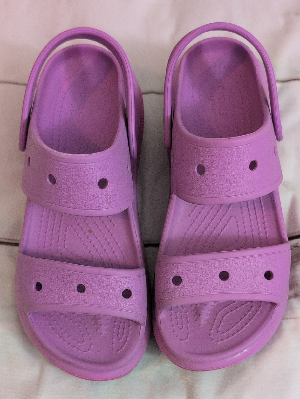Crocs Adult Pink & Purple Mega Crush Sandals Size Women's 11